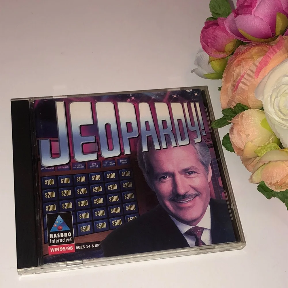 Jeopardy CDROM 90s JEOPARDY CD rom ALEX TREBEC COMPUTER GAME Vintage Classic